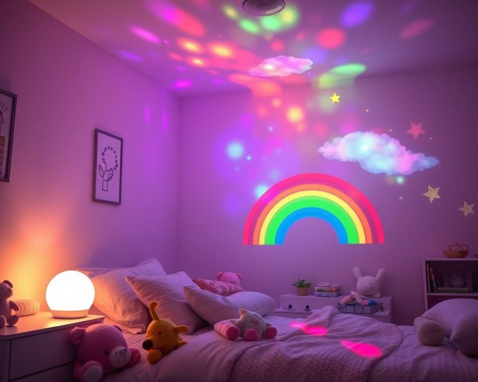 regenboog nachtlamp voor kinderen